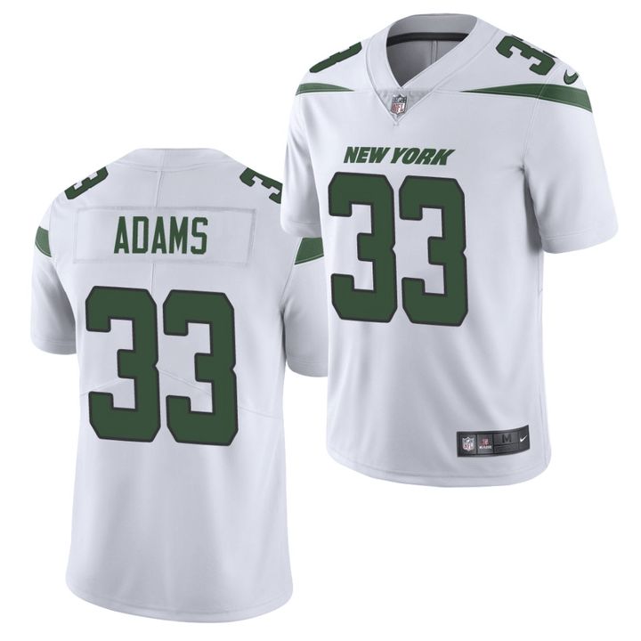 Men New York Jets 33 Jamal Adams Nike White Vapor Limited NFL Jersey
